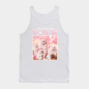 Illuminate your path funny cats Tank Top